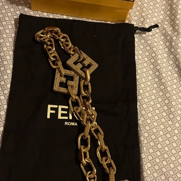 Fendi | Accessories | Fendi Goldtone Chain Sholder Strap  display picture 1